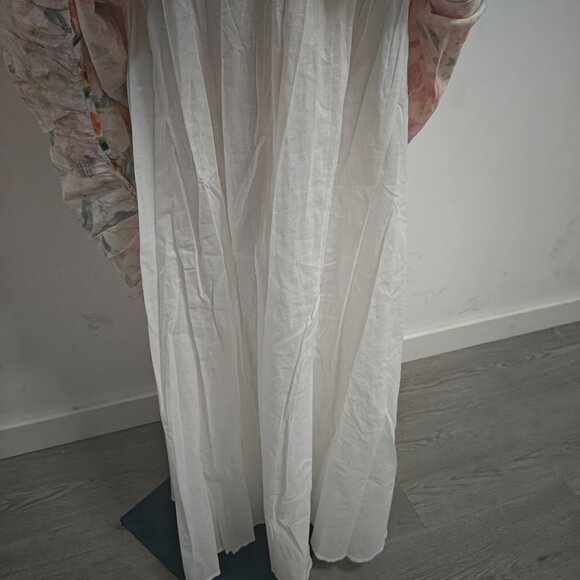 Agua By Agua Bendita lima jardiniera' floral-print linen maxi dress - Picture 13 of 15